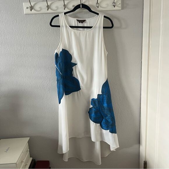 Anthropologie Ranna Gill Bluebell Embroidered Floral Sleeveless Dresss - Picture 3 of 8